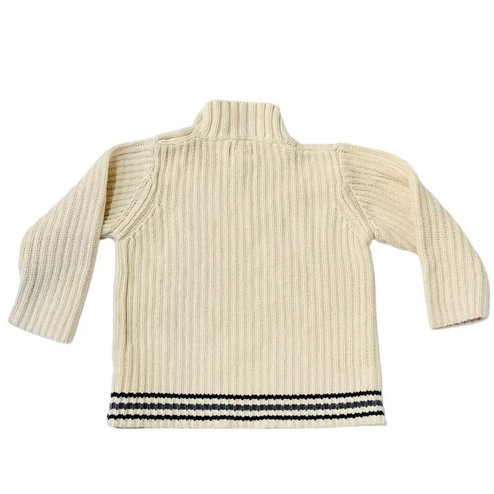 The Children’s Place Cotton Striped Fisherman Sweater Sz 4T